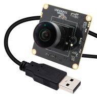 ELP 1080P 2K Starvis Low Light 2MP USB Camera Module with Wide Angle Fisheye Lens 190 Degree