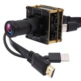 ELP 4K USB HDMI Camera Module IMX415 H.265 H.264 MJPEG 30fps with Black Light 4mm Lens