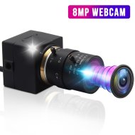 ELP 8 megapixel IMX179 HD mini PC webcam USB Camera with 2.8-12mm lens