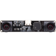 ELP 4MP 3840X1080P 60FPS Synchronous Dual Lens USB Camera Module with No Distortion 68 degree lens