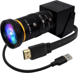 4K USB3.0 & HDMI Camera with Varifocal CS 5-50mm Lens Manual 10X Optical Zoom