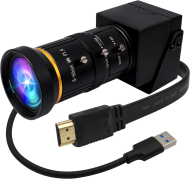 4K USB3.0 & HDMI Camera with Varifocal CS 5-50mm Lens Manual 10X Optical Zoom