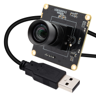 ELP 1080P 2K Starvis Low Light 2MP USB Camera Module with No Distortion Lens 66 Degree