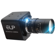 ELP 800P Global Shutter Monochrome USB Camera with Varifocal CS 5-50mm Lens Manual 10X Optical Zoom