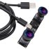 ELP 4MP 3840X1080P 60FPS 120 Degree No Distortion Wide Angle Dual Lens USB Camera