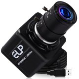 ELP Full HD 1080P USB Camera OV2710 Color Sensor VGA 100fps with Varifocal CS 2.8-12mm Lens