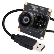 ELP Full HD 1080P 2K Starvis Low Light 2MP USB Camera Module with No Distortion Lens 117 Degree