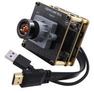 ELP 1/1.8” Sony IMX678 Sensor 4K USB3.0 & HDMI Camera Module with M12 16mm Lens 25 Degree