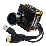ELP 1/1.8” Sony IMX678 Sensor 4K USB3.0 & HDMI Camera Module with M16 Low Light 2.8mm Lens
