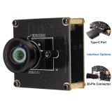 ELP 1200P Global Shutter USB3.0 Camera Moulde High Speed 120FPS AR0234 with No Distortion Lens 101°