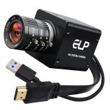 ELP 1/1.8” Sony IMX678 Sensor 4K USB3.0 & HDMI Camera with CS 3.6-10mm Lens Manual 3X Optical Zoom