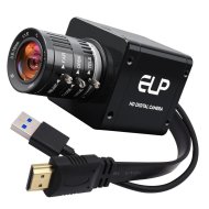 ELP 1/1.8” Sony IMX678 Sensor 4K USB3.0 & HDMI Camera with CS 3.6-10mm Lens Manual 3X Optical Zoom