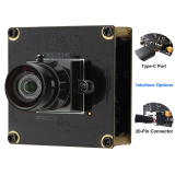 ELP Global Shutter USB3.0 Camera Moulde High Speed 120FPS AR0234 Sensor with No Distortion 85 Degree