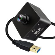 ELP 5MP USB3.0 Camera Global Shutter MJPEG 60fps YUY2 60fps OG05B10 No Distortion Lens 69 Degree