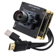 ELP 1/1.8” Sony IMX678 Sensor 4K USB3.0 & HDMI Camera Module with M12 No Distortion V100 Lens
