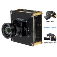 ELP 1200P Global Shutter USB3.0 Camera Moulde High Speed 120FPS AR0234 with No Distortion Lens 112°