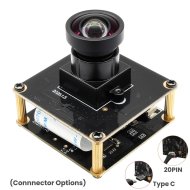 ELP 5MP Global Shutter USB3.0 Camera Module MJPEG 60fps OG05B10 with No Distortion Lens 115 Degree