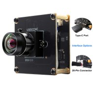 ELP 1200P Global Shutter USB3.0 Camera Moulde High Speed 120FPS AR0234 with No Distortion Lens 75°