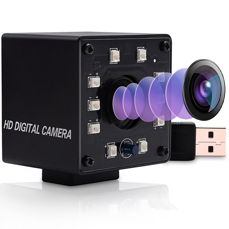 13MP 1/3” IMX214 3840x2880 Industrial USB Webcam with 2.8-12mm manual zoom and focus CS lens - Click Image to Close