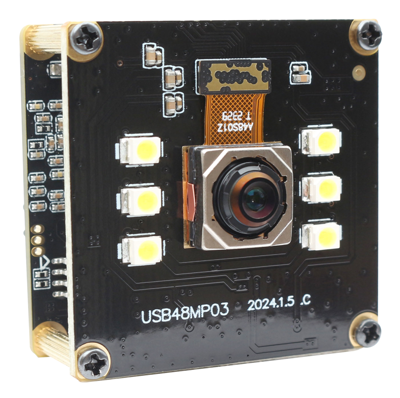 ELP 48MP High Resolution Free Driver Autofocus 70 Degree USB Camera Module with White LED - Click Image to Close