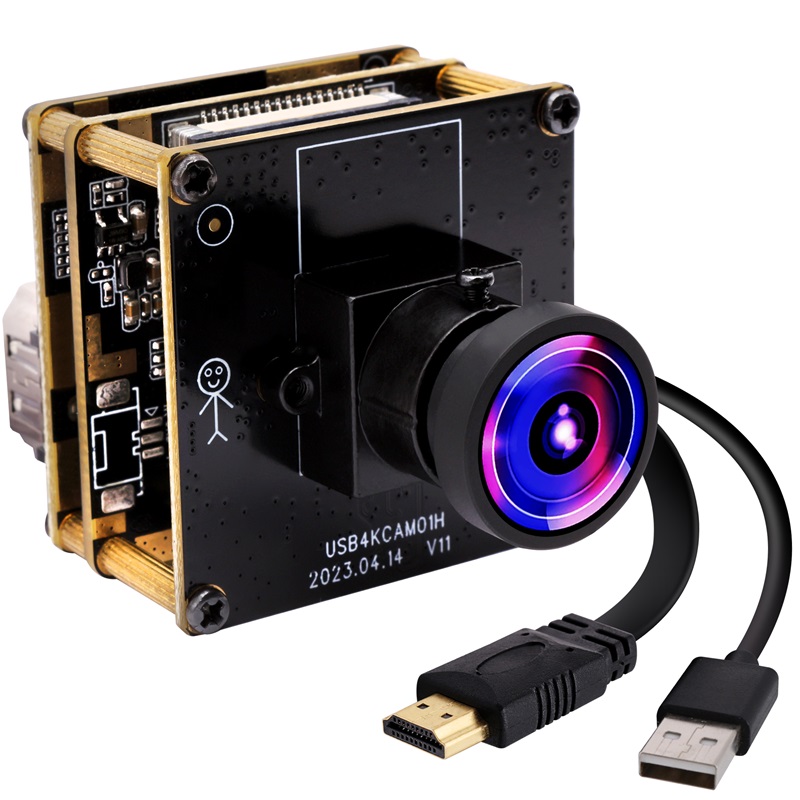 ELP 4K USB HDMI Camera Module IMX415 H.265 H.264 MJPEG 30fps with 120 Degree No Distortion Lens - Click Image to Close