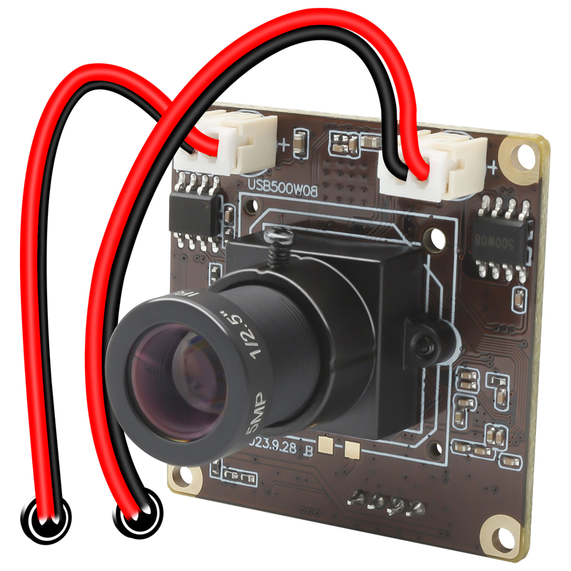 5MP USB Camera Module IMX335 Sensor 30fps Dual Microphones with M12 16mm Lens - Click Image to Close