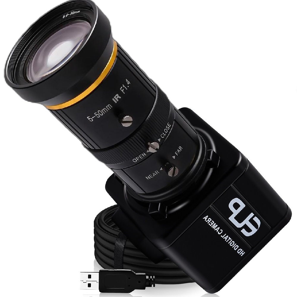5MP USB Camera Module IMX335 Sensor 30fps with CS Varifocal Zoom 5-50mm Lens Small Box - Click Image to Close