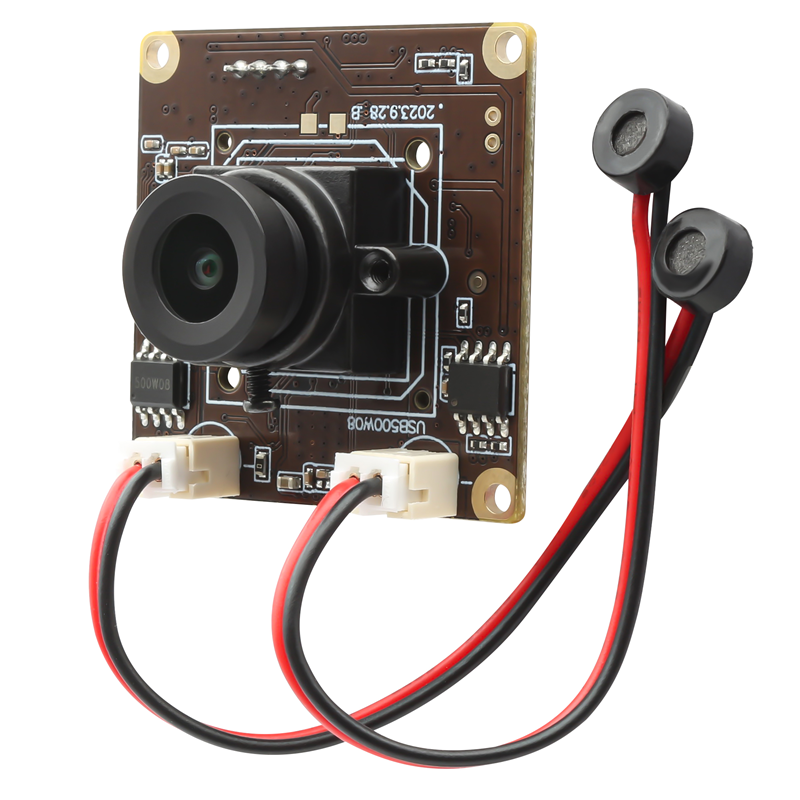 5MP USB Camera Module IMX335 Sensor 30fps Dual Microphones with M12 2.1mm Lens - Click Image to Close