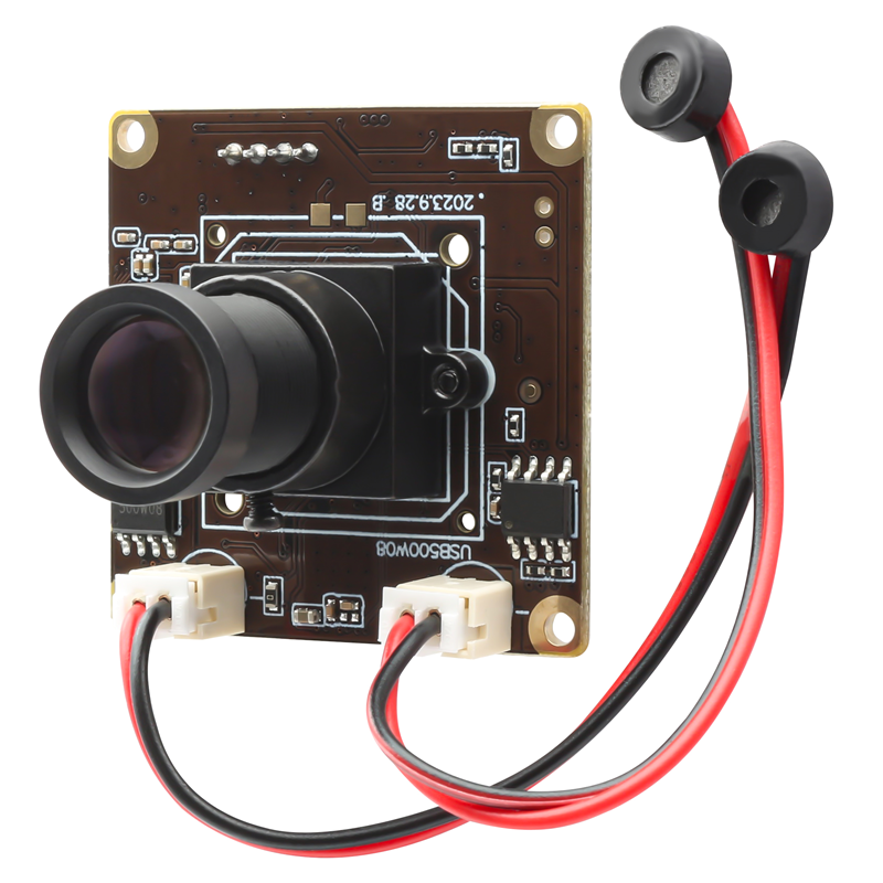 5MP USB Camera Module IMX335 Sensor 30fps Dual Microphones with M12 25mm Lens - Click Image to Close