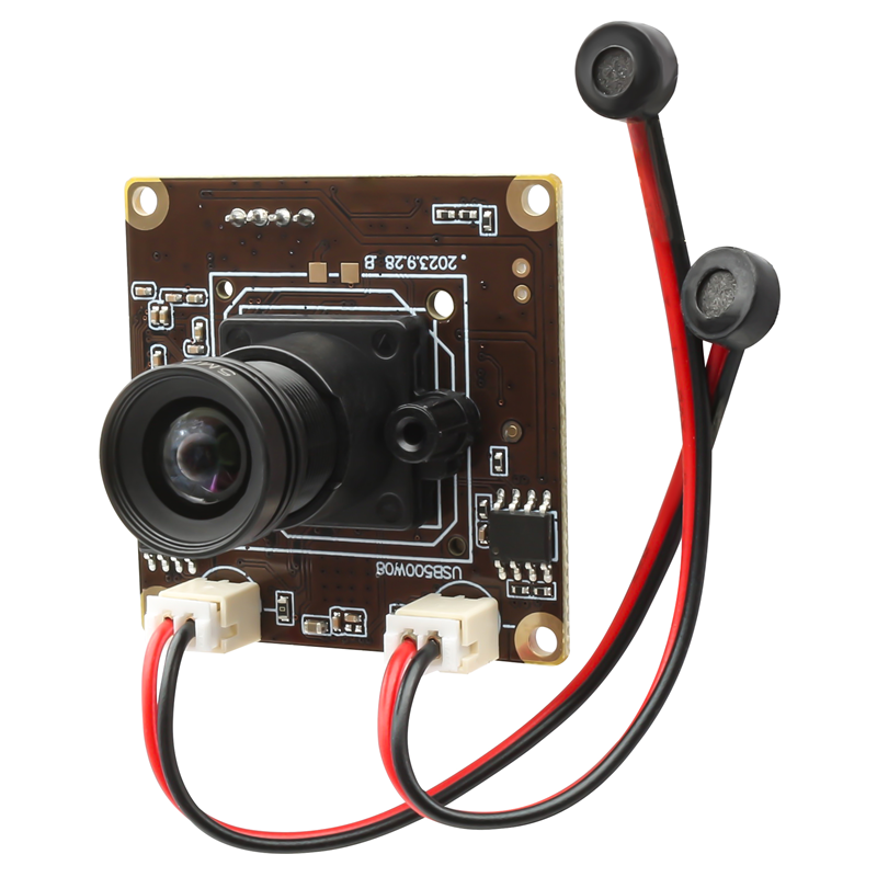 5MP USB Camera Module IMX335 Sensor 30fps Dual Microphones with M12 6mm Lens - Click Image to Close